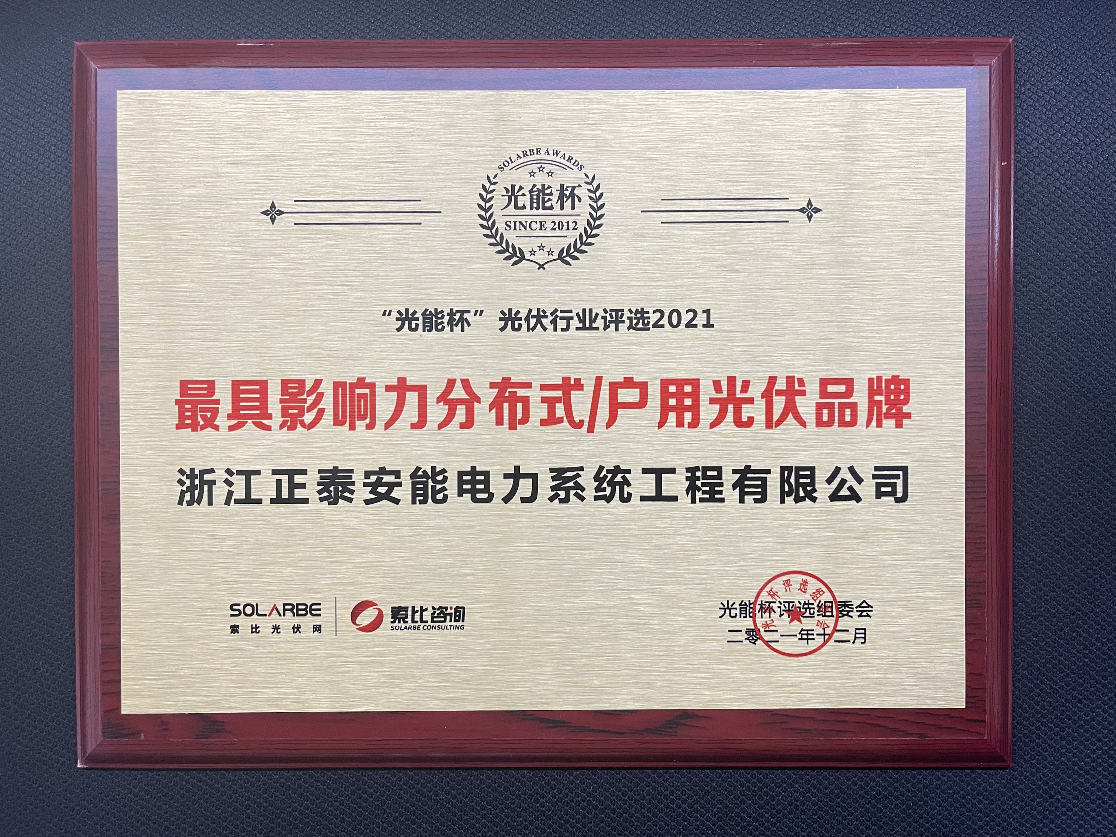 2021最具影響力分布式/戶用光伏品牌